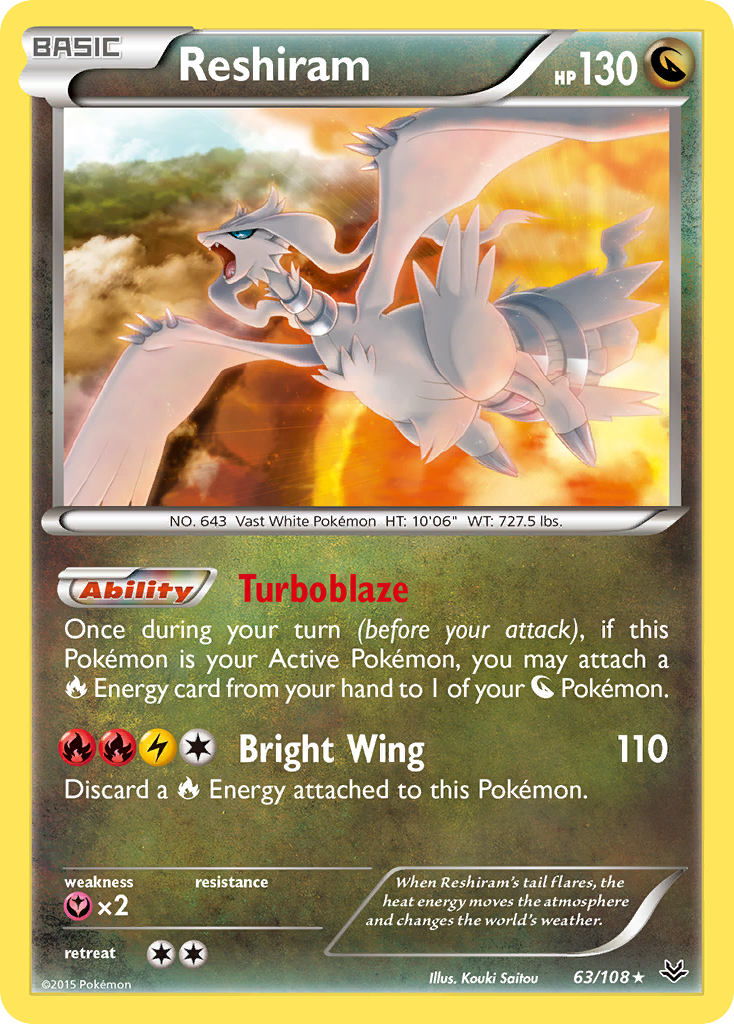 Reshiram - 063/108 - Roaring Skies