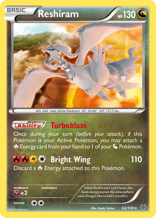 Reshiram - 063/108 - Roaring Skies