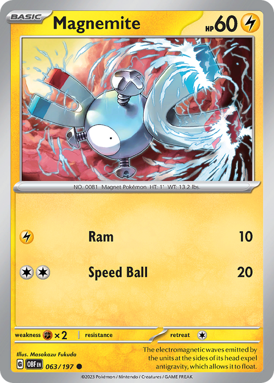 Magnemite - 063/197 - Obsidian Flames