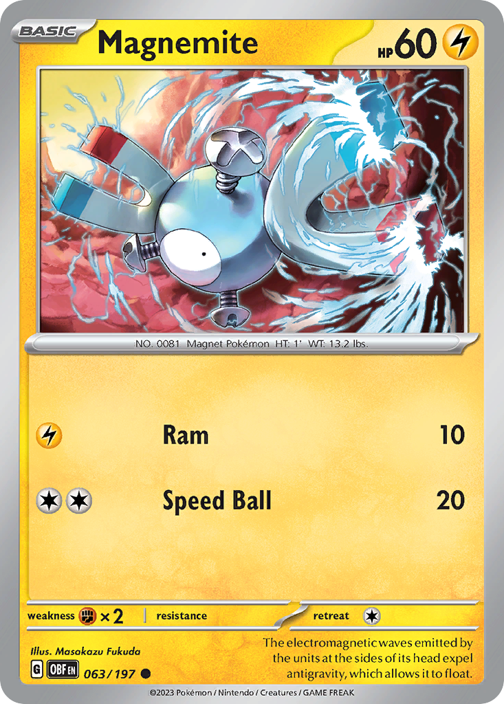 Magnemite - 063/197 - Obsidian Flames