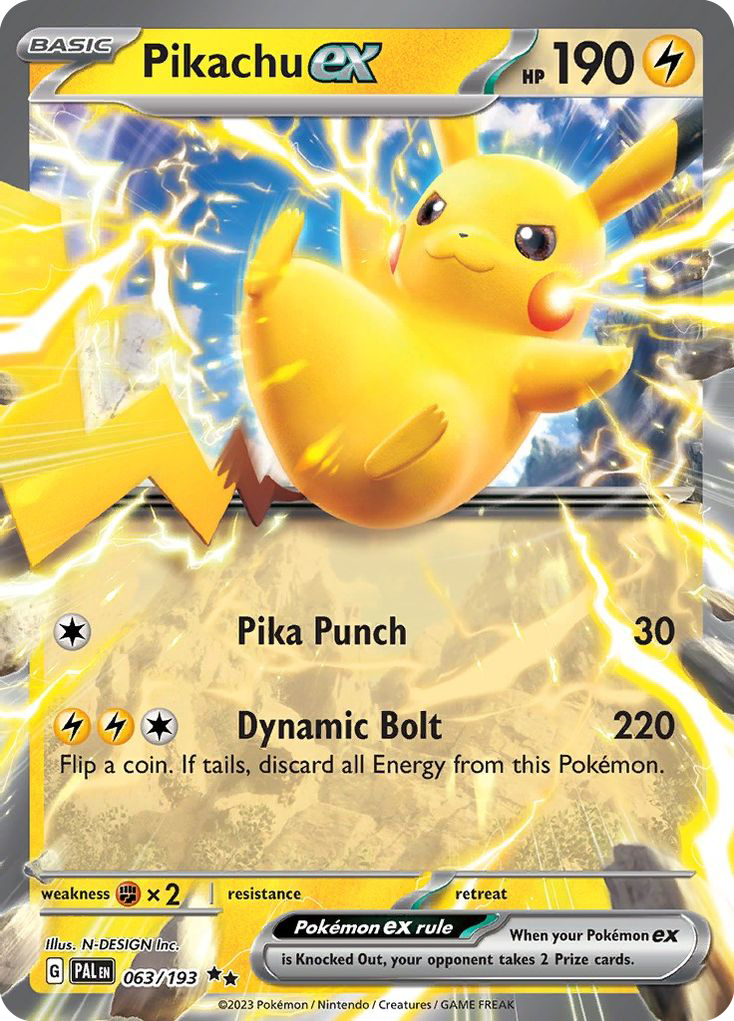 Pikachu ex - 063/193 - Paldea Evolved