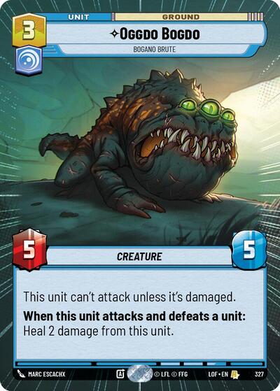 Oggdo Bogdo - Bogano Brute - 327 - Rare (Hyperspace) - Legends of the Force