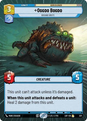 Oggdo Bogdo - Bogano Brute - 327 - Rare (Hyperspace) - Legends of the Force