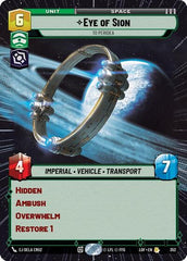 Eye of Sion - To Peridea - 352 - Rare (Hyperspace) - Legends of the Force