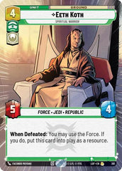 Eeth Koth - Spiritual Warrior - 361 - Rare (Hyperspace) - Legends of the Force