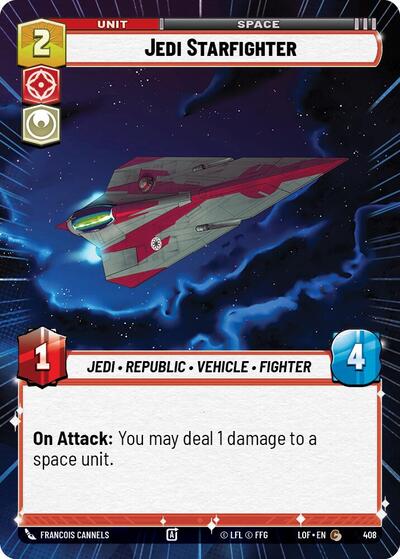 Jedi Starfighter - 408 - Common (Hyperspace) - Legends of the Force