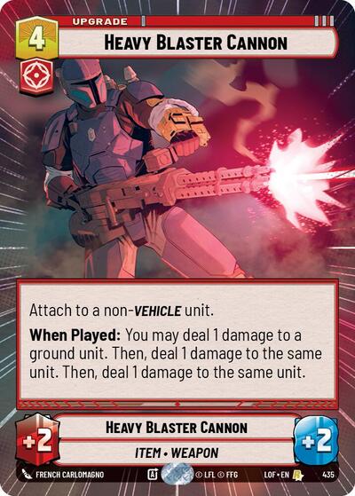 Heavy Blaster Cannon - 435 - Rare (Hyperspace) - Legends of the Force