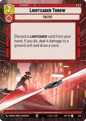 Lightsaber Throw - 440 - Uncommon (Hyperspace) - Legends of the Force
