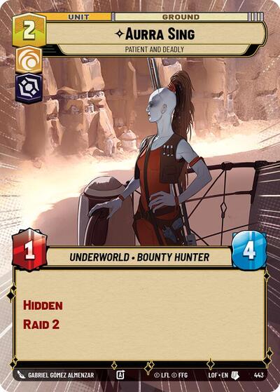 Aurra Sing - Patient and Deadly - 443 - Uncommon (Hyperspace) - Legends of the Force