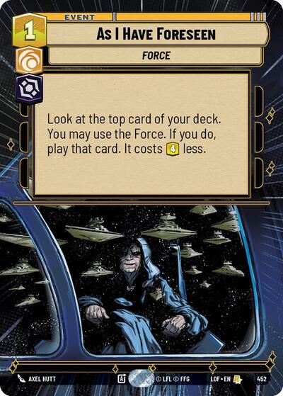 As I Have Foreseen - 452 - Rare (Hyperspace) - Legends of the Force