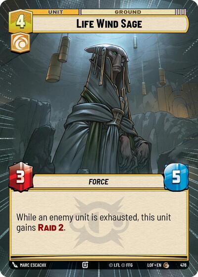 Life Wind Sage - 476 - Common (Hyperspace) - Legends of the Force