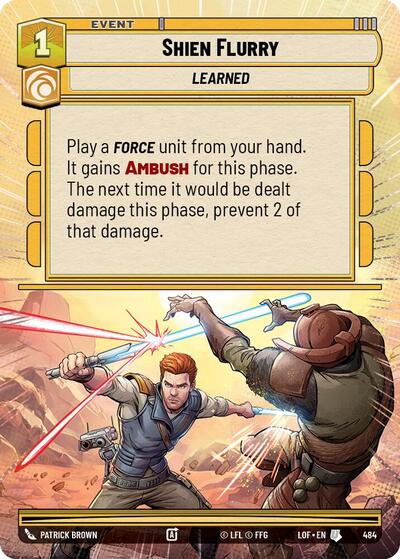 Shien Flurry - 484 - Uncommon (Hyperspace) - Legends of the Force