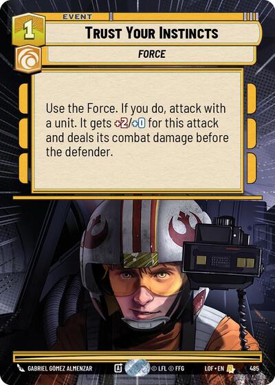 Trust Your Instincts - 485 - Rare (Hyperspace) - Legends of the Force