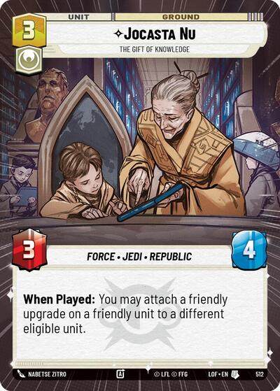 Jocasta Nu - The Gift of Knowledge - 512 - Uncommon (Hyperspace) - Legends of the Force