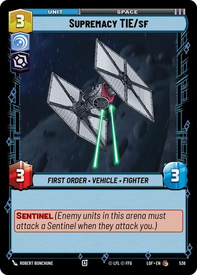 Supremacy TIE/sf - 536 - Common (Foil) - Legends of the Force