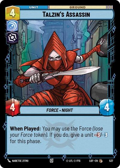 Talzin's Assassin - 537 - Common (Foil) - Legends of the Force