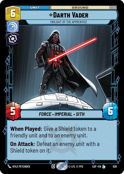 Darth Vader - Twilight of the Apprentice - 539 - Legendary (Foil) - Legends of the Force