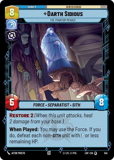 Darth Sidious - The Phantom Menace - 541 - Special (Foil) - Legends of the Force