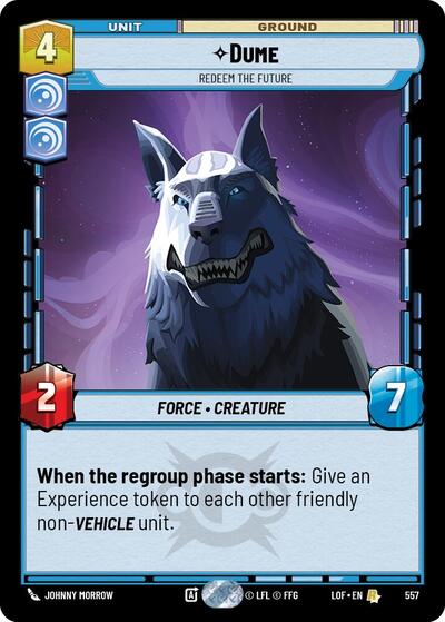 Dume - Redeem the Future - 557 - Rare (Foil) - Legends of the Force