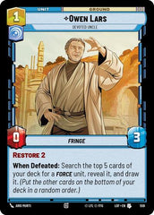 Owen Lars - Devoted Uncle - 559 - Uncommon (Foil) - Legends of the Force
