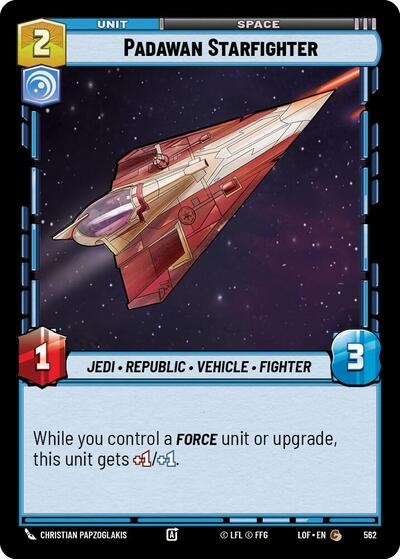 Padawan Starfighter - 562 - Common (Foil) - Legends of the Force