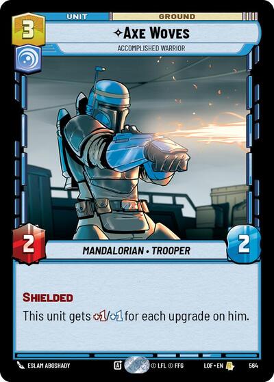 Axe Woves - Accomplished Warrior - 564 - Rare (Foil) - Legends of the Force