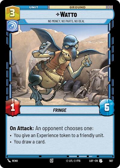 Watto - No Money, No Parts, No Deal - 567 - Uncommon (Foil) - Legends of the Force