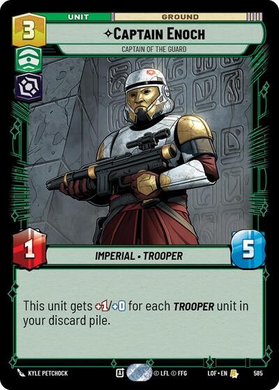 Captain Enoch - Captain of the Guard - 585 - Rare (Foil) - Legends of the Force