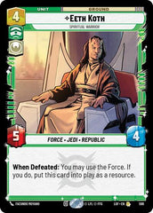 Eeth Koth - Spiritual Warrior - 599 - Rare (Foil) - Legends of the Force