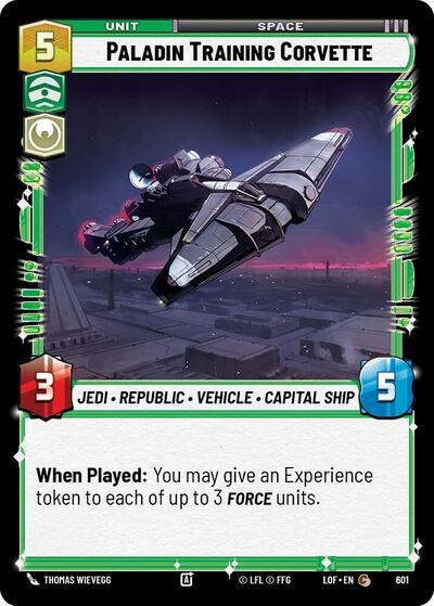 Paladin Training Corvette - 601 - Common (Foil) - Legends of the Force