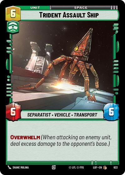 Trident Assault Ship - 622 - Common (Foil) - Legends of the Force