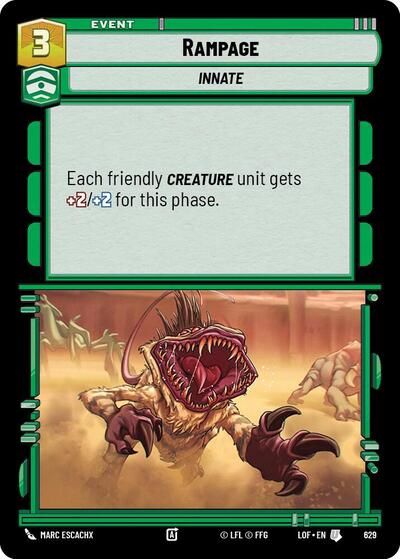 Rampage - 629 - Uncommon (Foil) - Legends of the Force