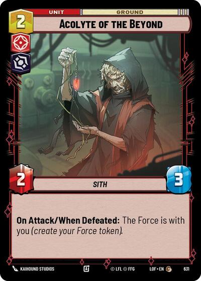 Acolyte of the Beyond - 631 - Common (Foil) - Legends of the Force