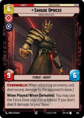 Savage Opress - Imbued With Hate - 639 - Uncommon (Foil) - Legends of the Force