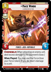 Mace Windu - Leaping into Action - 651 - Uncommon (Foil) - Legends of the Force