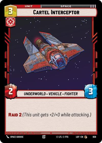 Cartel Interceptor - 659 - Common (Foil) - Legends of the Force