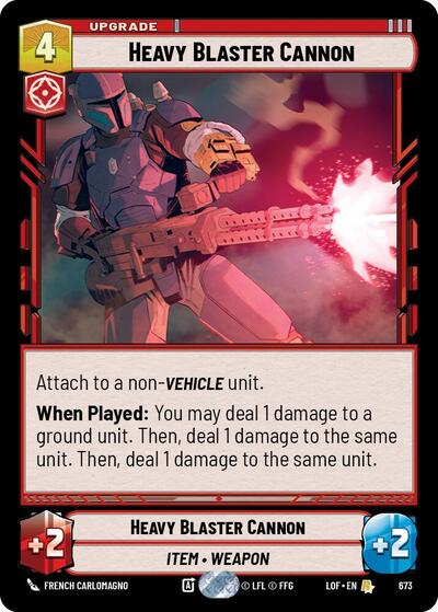 Heavy Blaster Cannon - 673 - Rare (Foil) - Legends of the Force