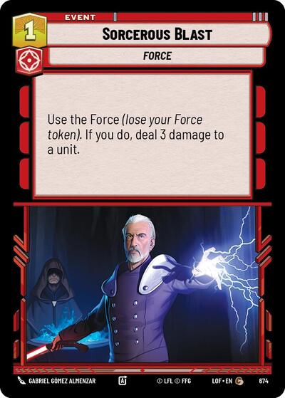 Sorcerous Blast - 674 - Common (Foil) - Legends of the Force