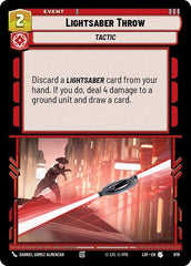Lightsaber Throw - 678 - Uncommon (Foil) - Legends of the Force