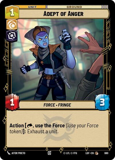 Adept of Anger - 680 - Common (Foil) - Legends of the Force