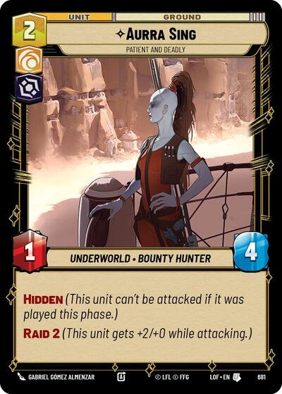 Aurra Sing - Patient and Deadly - 681 - Uncommon (Foil) - Legends of the Force
