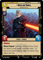 Baylan Skoll - Enigmatic Master - 687 - Uncommon (Foil) - Legends of the Force