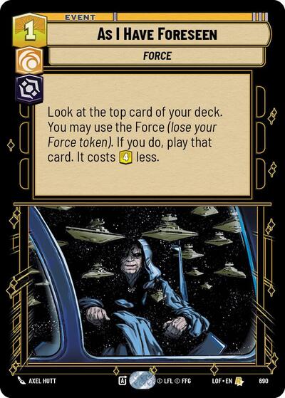 As I Have Foreseen - 690 - Rare (Foil) - Legends of the Force