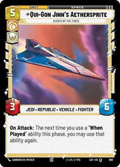 Qui-Gon Jinn's Aethersprite - Guided by the Force - 699 - Special (Foil) - Legends of the Force