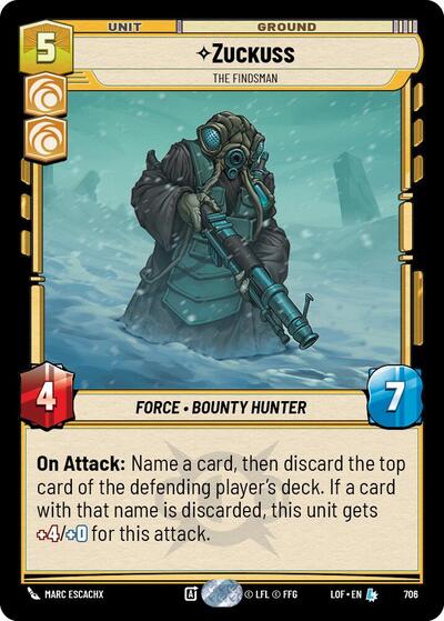 Zuckuss - The Findsman - 706 - Legendary (Foil) - Legends of the Force