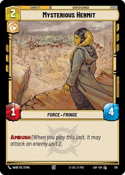 Mysterious Hermit - 710 - Common (Foil) - Legends of the Force