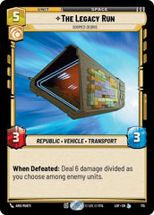The Legacy Run - Doomed Debris - 715 - Legendary (Foil) - Legends of the Force
