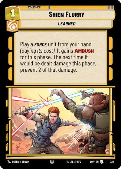 Shien Flurry - 722 - Uncommon (Foil) - Legends of the Force