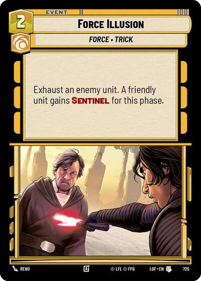 Force Illusion - 725 - Uncommon (Foil) - Legends of the Force