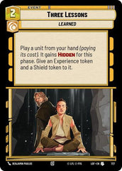 Three Lessons - 727 - Uncommon (Foil) - Legends of the Force